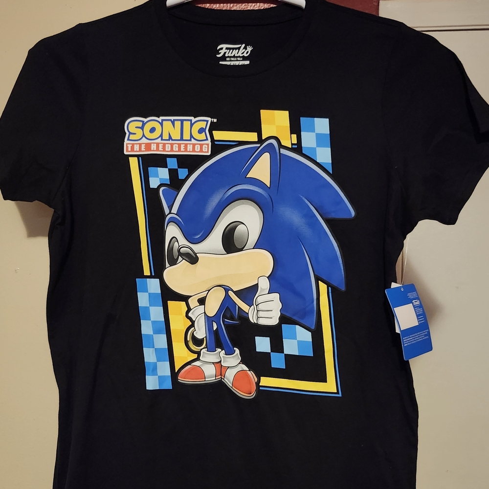 Funko Sonic the Hedgehog Black T-Shirt